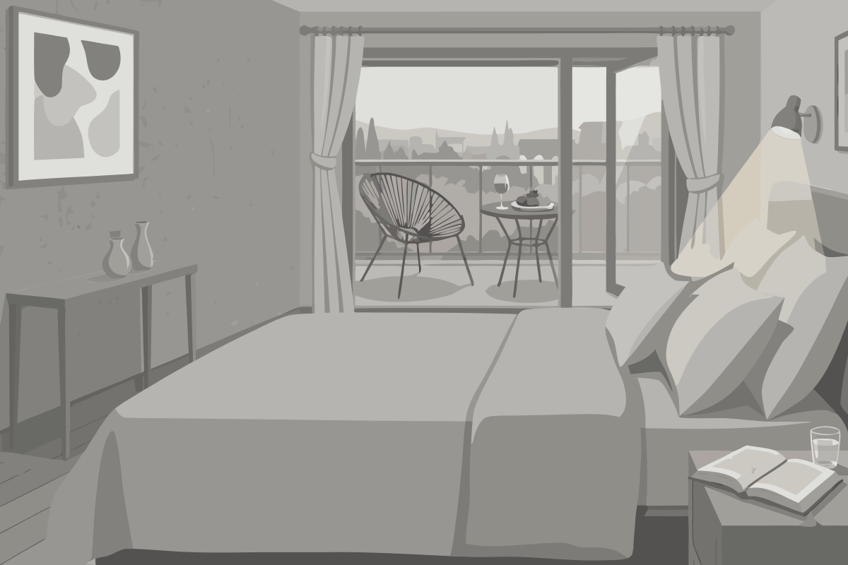 Chambre Double ou Lits Jumeaux Deluxe - Vue sur Piscine